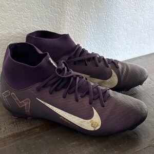 Nike Purple and Gold Athletic Shoes